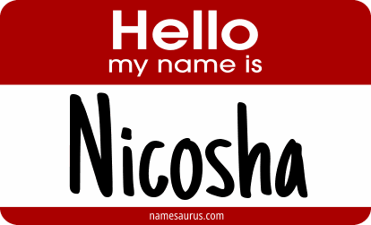 Hello my name is Nicosha png download