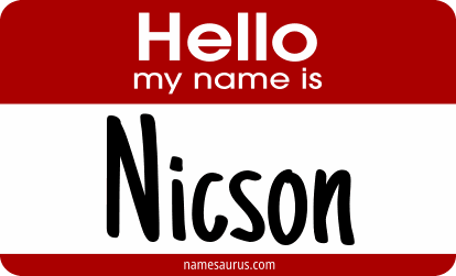 Hello my name is Nicson png download