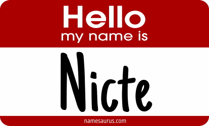 Hello my name is Nicte png download