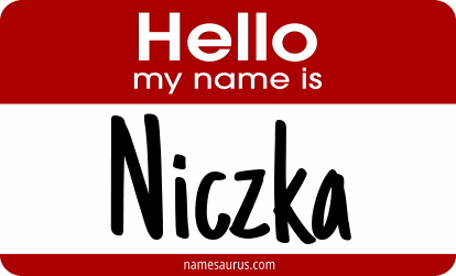 Hello my name is Niczka png download