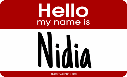 Hello my name is Nidia png download