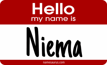 Hello my name is Niema png download