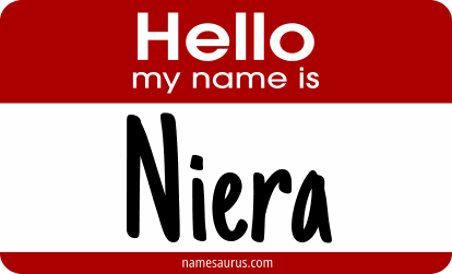 Hello my name is Niera png download