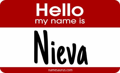Hello my name is Nieva png download