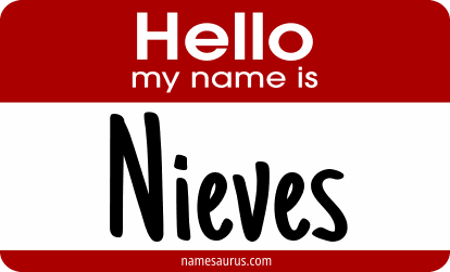 Hello my name is Nieves png download