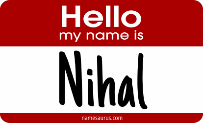 Hello my name is Nihal png download