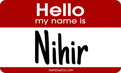 Hello my name is Nihir png download
