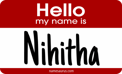 Hello my name is Nihitha png download