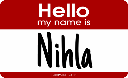 Hello my name is Nihla png download