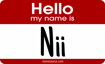 Hello my name is Nii png download