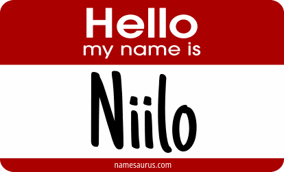 Hello my name is Niilo png download