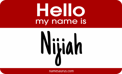 Hello my name is Nijiah png download