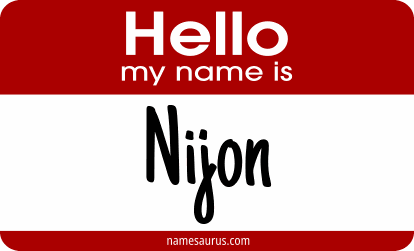 Hello my name is Nijon png download