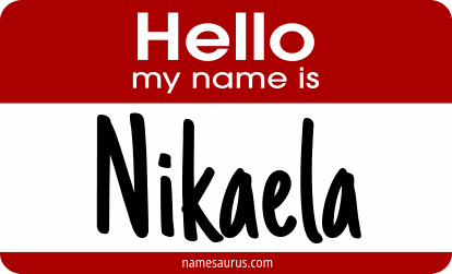 Hello my name is Nikaela png download