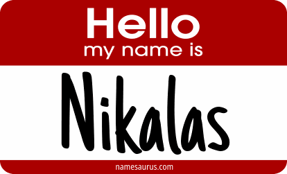 Hello my name is Nikalas png download