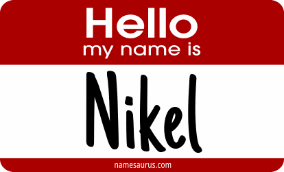 Hello my name is Nikel png download