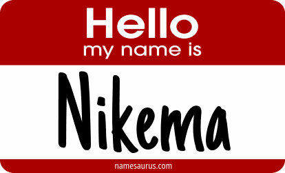 Hello my name is Nikema png download