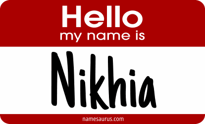 Hello my name is Nikhia png download