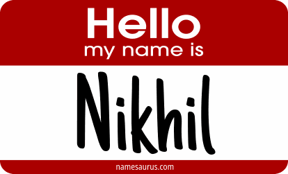 Hello my name is Nikhil png download