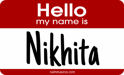 Hello my name is Nikhita png download