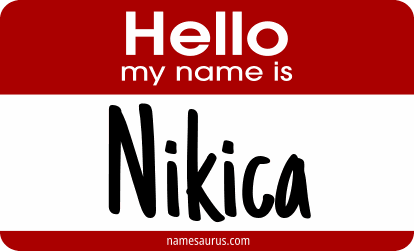 Hello my name is Nikica png download