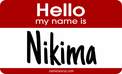 Hello my name is Nikima png download
