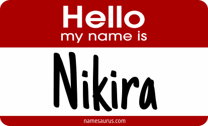 Hello my name is Nikira png download