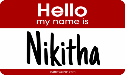 Hello my name is Nikitha png download