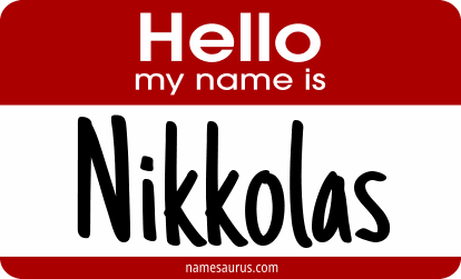 Hello my name is Nikkolas png download