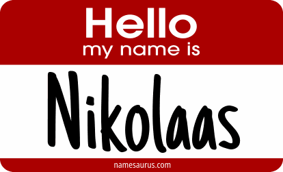 Hello my name is Nikolaas png download
