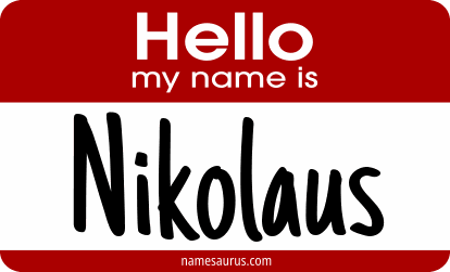 Hello my name is Nikolaus png download