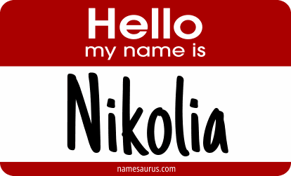 Hello my name is Nikolia png download