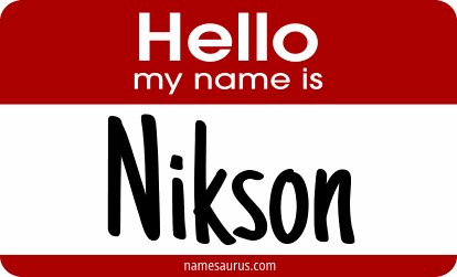 Hello my name is Nikson png download