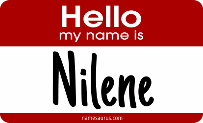 Hello my name is Nilene png download