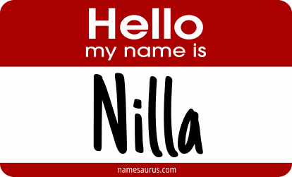 Hello my name is Nilla png download
