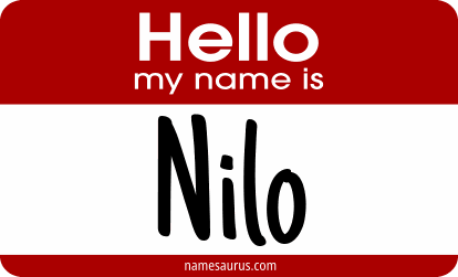 Hello my name is Nilo png download