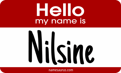 Hello my name is Nilsine png download