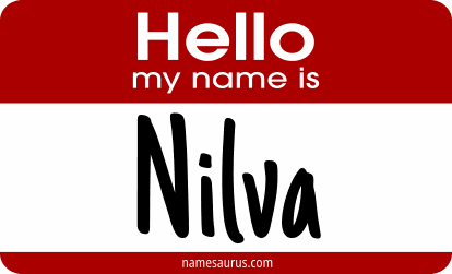 Hello my name is Nilva png download