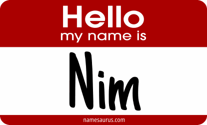 Hello my name is Nim png download