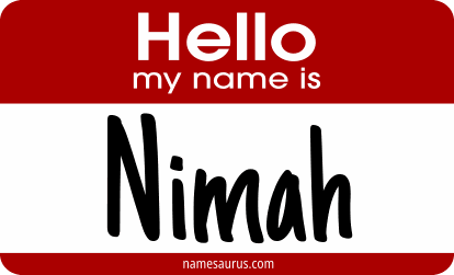 Hello my name is Nimah png download