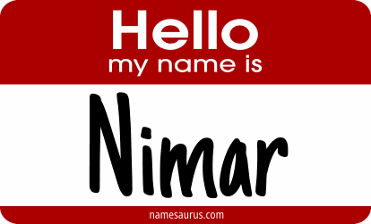 Hello my name is Nimar png download