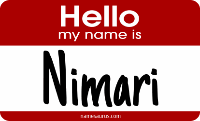 Hello my name is Nimari png download