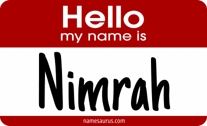Hello my name is Nimrah png download
