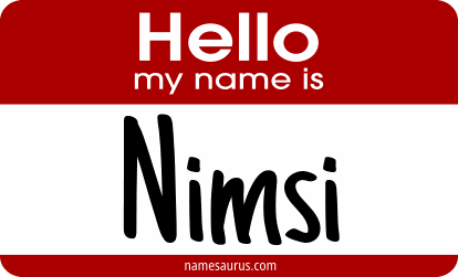 Hello my name is Nimsi png download