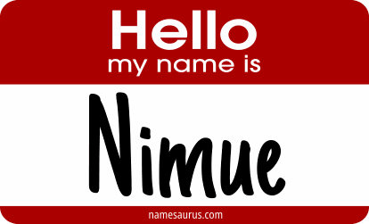 Hello my name is Nimue png download