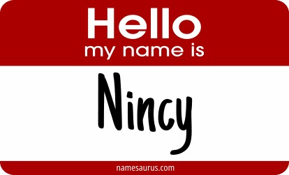 Hello my name is Nincy png download