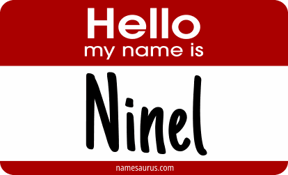 Hello my name is Ninel png download