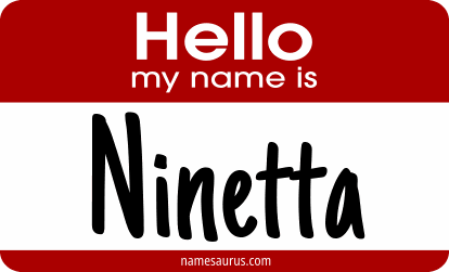 Hello my name is Ninetta png download