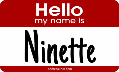 Hello my name is Ninette png download