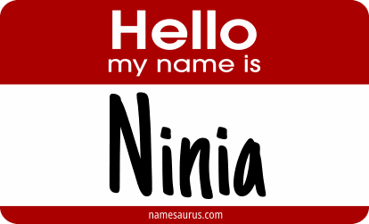 Hello my name is Ninia png download